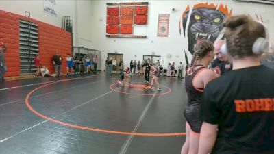 102-108 lbs Cons. Semi - Jasmine Platt, Lander Middle School vs Annie Luebbe, Thermopolis Middle School