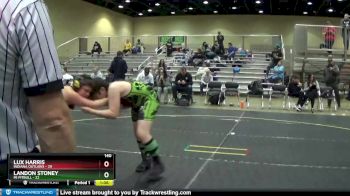 140 lbs Round 2 (6 Team) - Landon Stoney, Mi Pitbull vs Lux Harris, Indiana Outlaws