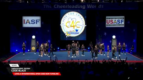 Cheer Extreme - Raleigh - Code Black [2026 L6 International Open Coed Non Tumbling Semis] 2026 The Cheerleading Worlds