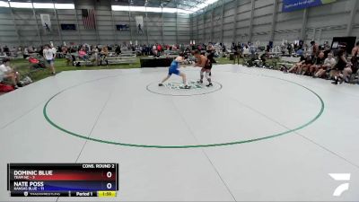 170 lbs 2nd Wrestleback (16 Team) - Dominic Blue, TEAM NC vs Nate Poss, Kansas Blue