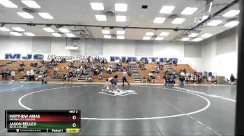 149 lbs Quarterfinal - Jason Belleji, Delta College vs Matthew Arias, Fresno City College