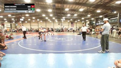 119 lbs Rr Rnd 3 - Hines Kromel, TDWC Maniacs Orange - MS vs Owen Brown, Silo - MS