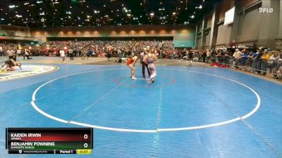 132 lbs Cons. Round 2 - Benjamin Powning, Damonte Ranch vs Kaiden Irwin, Sparks