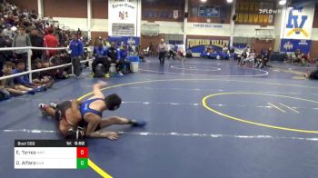 120 lbs Consolation - Eric Torres, Westminster vs Oscar Alfaro, Gilroy