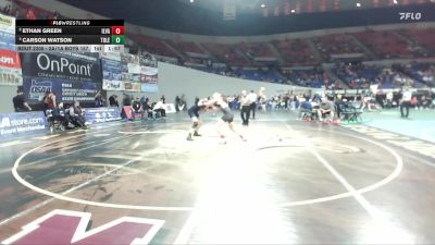 2A/1A Boys 157 3rd Place Match - Ethan Green, Illinois Valley Boys vs Carson Watson, Toledo Boys