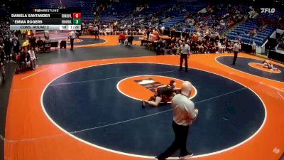 100 lbs Cons. Round 3 - Emma Rogers, Edwardsville (H.S.) vs Daniela Santander, Romeoville (H.S.)