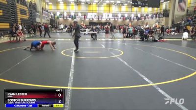 86 lbs Quarterfinal - Ryan Lester, Iowa vs Boston Burrows, Sebolt Wrestling Academy