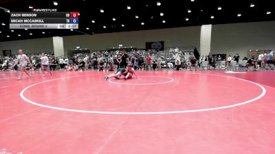 150 lbs Cons. Round 2 - Zach Benson, CO vs Micah McCaskill, TX