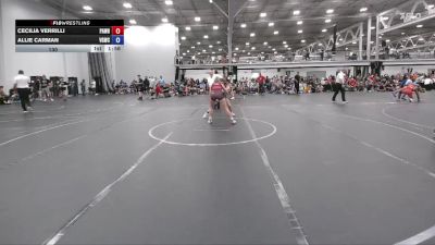 130 lbs Round 2 - Cecilia Verrilli, PA West Black vs Allie Carman, Venom Girls WC