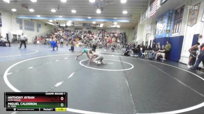 126 lbs Champ. Round 1 - Anthony Ayran, Aliso Niguel vs Miguel Calderon, El Toro