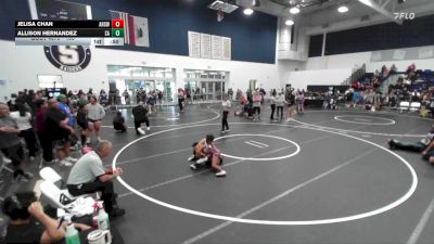 100 lbs Cons. Semi - Jelisa Chan, Ayala High School Wrestling vs Allison Hernandez, Santa Ana