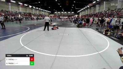 109 lbs Consi Of 4 - Zack Valdez, New Mexico Bad Boyz vs Anthony Meder, Alamosa