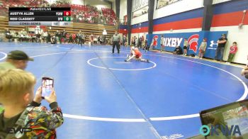 88 lbs Consolation - Austyn Allen, Ponca City Wildcat Wrestling vs Reid Claggett, Bristow Elementary Wrestling Club