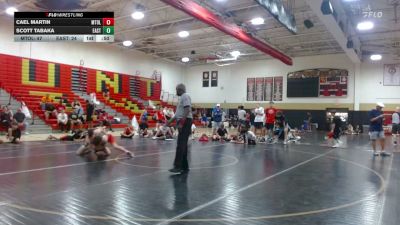 High School - 124 lbs Finals (8 Team) - Cael Martin, Mt. Olive vs Scott Tabaka, Easton