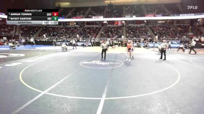 II-101 lbs Semifinal - Adrian Torres, Southwestern vs Wyatt Sartori, Dansville-Wayland-Cohocton