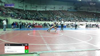 161 lbs Round Of 16 - Kambyr Lee, Sand Springs HS vs Jaylee Simmons, Harrah