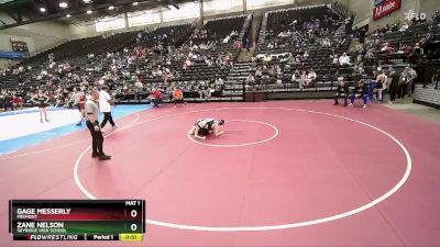 135 lbs Cons. Round 5 - Zane Nelson, Skyridge High School vs Gage Messerly, Fremont