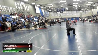 92 lbs Cons. Round 5 - Crew Knighton, Northside Wrestling Club vs Duke Beddoes, Agon Academy