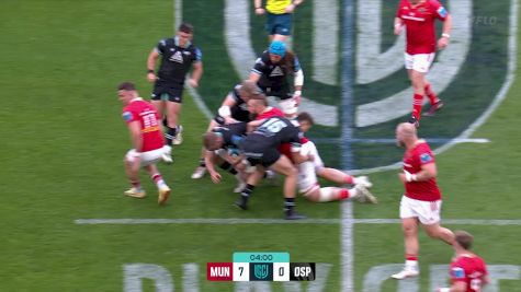 Keelan Giles Try vs Munster | BKT URC QF 2023/24