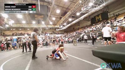 43 lbs Consi Of 16 #2 - Diesel O'Day, Choctaw Ironman vs Sekani Mckissick, Red Ryder Wrestling Club