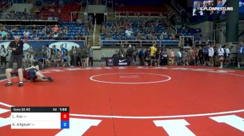 122 lbs Cons 32 #2 - Larissa Kaz, Wisconsin vs Koressa Allgeyer, Wisconsin