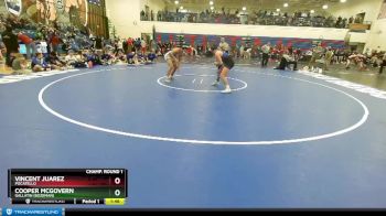 160 lbs Quarterfinal - Cooper McGovern, Gallatin (Bozeman) vs Vincent Juarez, Pocatello