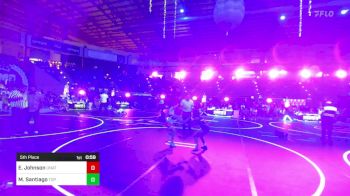 72 lbs 5th Place - Emily Johnson, Unattached vs Makenzie Santiago, Top Rank Hammers