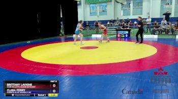53kg Semifinal - Brittany Lavigne, Club De Lutte Acadie Bathurst vs Clara Perry, Alberta Elite Women`s WC