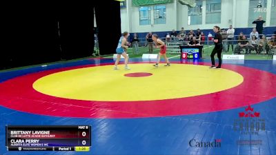 53kg Semifinal - Brittany Lavigne, Club De Lutte Acadie Bathurst vs Clara Perry, Alberta Elite Women`s WC