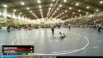 77 lbs Round 1 (4 Team) - Taitan Green, Gold Rush Wrestling vs Cage Reynolds, Idaho 2