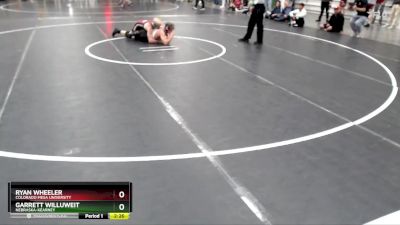 157 lbs Quarterfinal - Ryan Wheeler, Colorado Mesa University vs Garrett Willuweit, Nebraska-Kearney