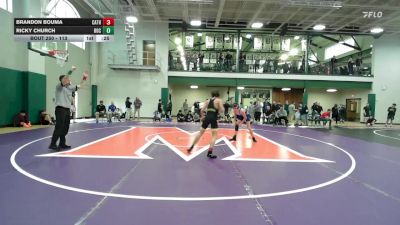 113 lbs Cons. Round 1 - Brandon Bouma, Catholic High School vs Ricky Church, Bishop O`Connell