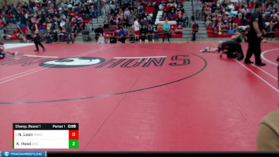 110 lbs Champ. Round 1 - Noah Leon, Anacortes Hawkeyes Wrestling Club vs Kevin Head, Steelclaw Wrestling Club