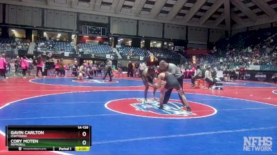 1A-126 lbs Quarterfinal - Gavin Carlton, Chattooga vs Cory Moten, Pepperell