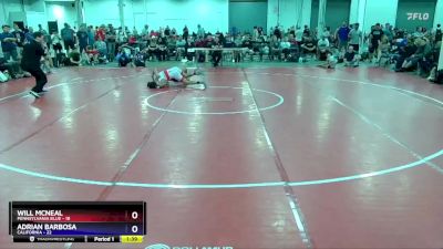 136 lbs Placement Matches (8 Team) - Will McNeal, Pennsylvania Blue vs Adrian Barbosa, California