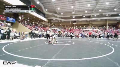 52 lbs Champ. Round 2 - Ryker Carr, SlyFox vs Livi-Ana Pacheco, Steel City Reloaded