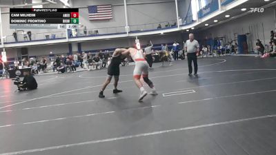 157 lbs Round Of 16 - Cam Milheim, American University - UnAttached vs Dominic Frontino, Brown
