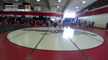 Girls 112 lbs Cons. Semi - Delilah Delgado, Lassen Girls vs Melissa Castro, Live Oak Girls