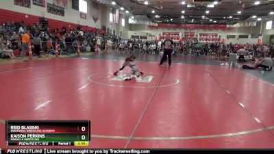 55 lbs Quarterfinal - Kaison Perkins, Pinnacle Wrestling vs Reid Blasing, Owatonna Wrestling Academy