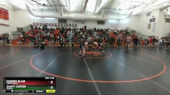 190 lbs Cons. Semi - Dusty Carter, Powell vs Haeden Blair, Thermopolis