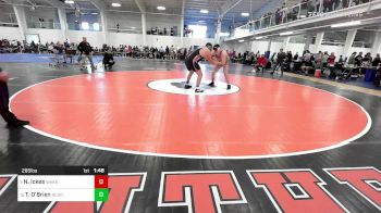 285 lbs 7th Place - Nathan Ickes, Wakefield vs Thomas O'Brien, Reading