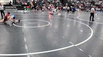 120 lbs Champ. Round 2 - Jaxzon Matteo, Norfolk Club Wrestling vs Graeson Swarm, Kearney Matcats