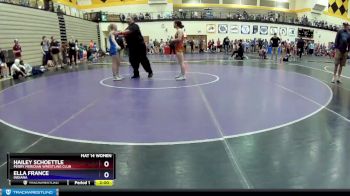 117 lbs Cons. Semi - Hailey Schoettle, Perry Meridian Wrestling Club vs Ella France, Indiana