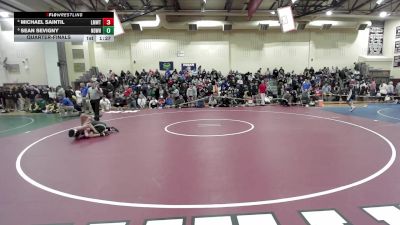 106 lbs Quarterfinal - Michael Saintil, Lyman Mem/Windham Tech vs Sean Sevigny, Notre Dame-West Haven