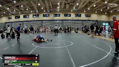 130 lbs Round 4 (8 Team) - Adrian Paz, Virginia Patriots vs Brody Fleet, Kraken