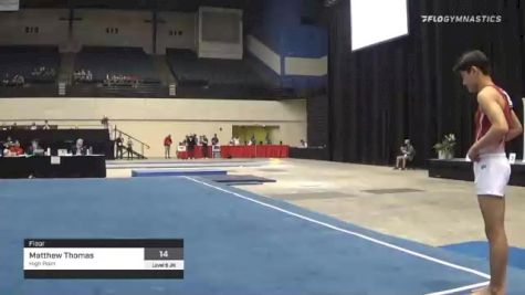 Matthew Thomas - Floor, High Point - 2021 USA Gymnastics Development Program National Championships