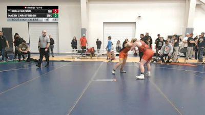 155 lbs Champ. Rd Of 32 - Logan Wilson, Team Prestige Wrestling vs Hazen Christensen, Bear River Wrestling Club
