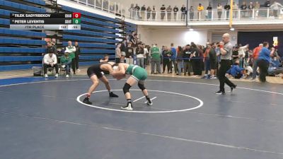 139 lbs 7th Place - Tilek Sadyrbekov, Chartiers Valley vs Peter Leventis, South Fayette