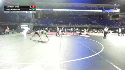 132 lbs Cons. Semi - Leo Champagne, Grace Davis vs Anthony Cruz, Folsom