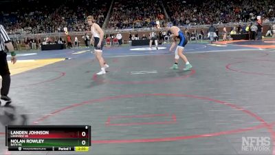 D4-175 lbs Quarterfinal - Landen Johnson, Lakeview HS vs Nolan Rowley, Bath HS